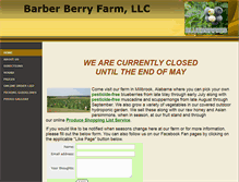 Tablet Screenshot of barberberryfarm.com